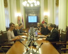 1 October 2012 The National Assembly Speaker in meeting with the members of the NATO PA Committee on the Civil Dimension of Security 